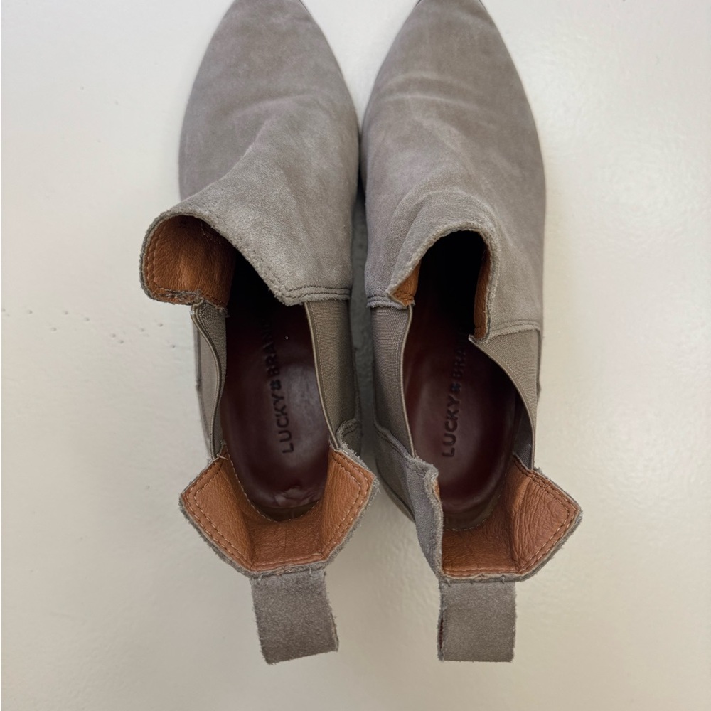 Lucky Brand Gray Ankle Booties